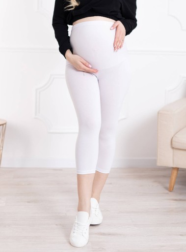 LEGGINSY CIĄŻOWE RYBACZKI Z PANELEM SPODNIE S