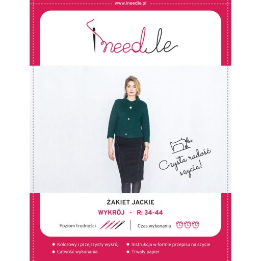 Wykrój na klasyczną marynarkę I NEEDLE JACKIE