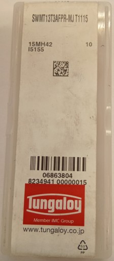 Плитка из тунгалоя SWMT13T3AFPR-MJ T1115
