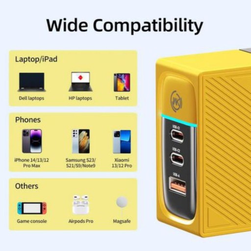 WEKOME WP-U155 Tint Series — 2x USB-C и USB-A сверхбыстрое настенное зарядное устройство