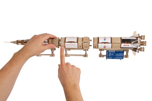 3D-пазл UGEARS NASA Saturn V Деревянная модель Креативная модель для сборки