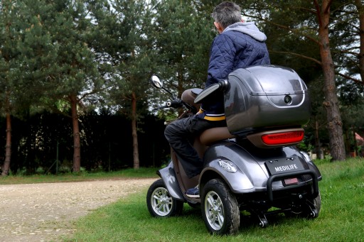 SKUTER INWALIDZKI ELEKTRYCZNY 4 KOŁOWY MEDILIFE TORO DLA SENIORA 1000W 24Ah