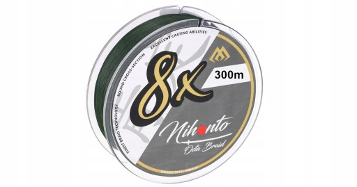 PLECIONKA MIKADO x8 OCTA 8x ośmiosplotowa spinning BRAID 0,18 mm GREEN 300m