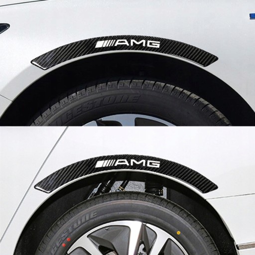 4 наклейки на боковые колеса Mercedes AMG