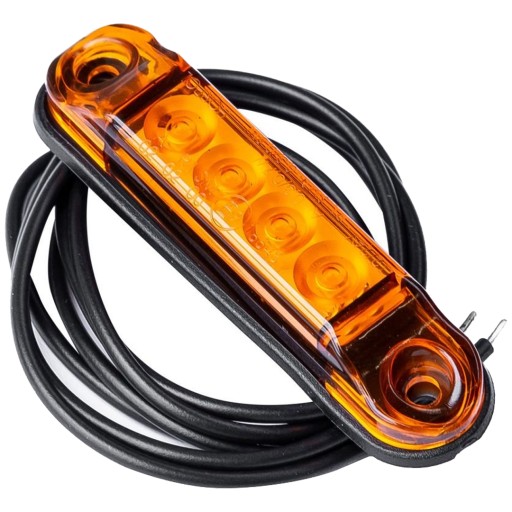 Габаритный фонарь оранжевый HORPOL LD 2328 LED типа SLIM с кабелем 0,5м