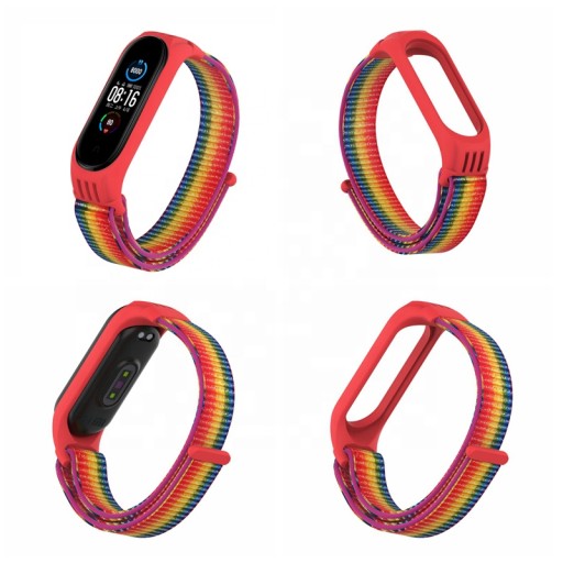 РЕМЕНЬ для браслета XIAOMI MI BAND 4 NYLON 12 ЦВЕТОВ