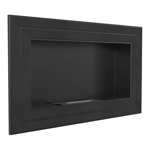 Biokominek JULIET czarny 1100x650mm 1 płomień