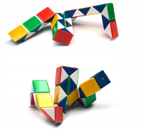 Пазл Magic Cube Puzzle SNAKE 24 предмета, подарок, красочная игра-змея