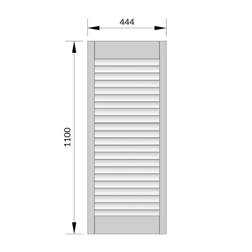 Открытая дверь белый 44,4x110 см. Сделай DIY Деревянный фронт для гардероба