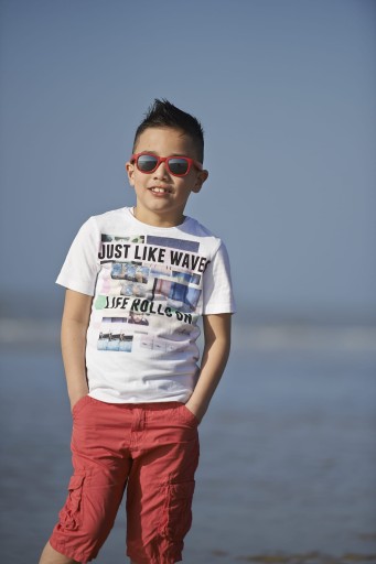 Детские солнцезащитные очки Real Shades Surf — неоново-розовые, 4–6 лет