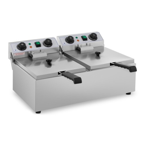 Электрическая фритюрница ТАЙМЕР 230 В 2 x 3200 Вт 2 x 10