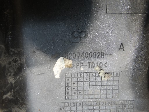 LISTWA NAKŁADKA ZDERZAKA PRAWY PRZÓD MEGANE III 620740002R