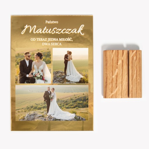Podziękowanie chrzestnych chrzest komunia ramka