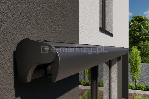 АКЦИЯ - Террасная маркиза Palladio Selt 470x310см антрацитового цвета + МОТОР