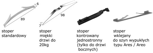Комплект фурнитуры для раздвижных дверей БЕЛЫЙ КЛАСС 1,25м/2д