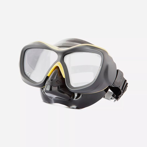 Маска для дайвинга POSEIDON ThreeDee 3D - BK/YELLOW BS