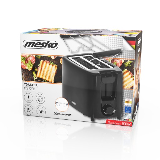 Тостер для тостов и сухариков Mesko MS 3220 900Вт, противень 6 скоростей