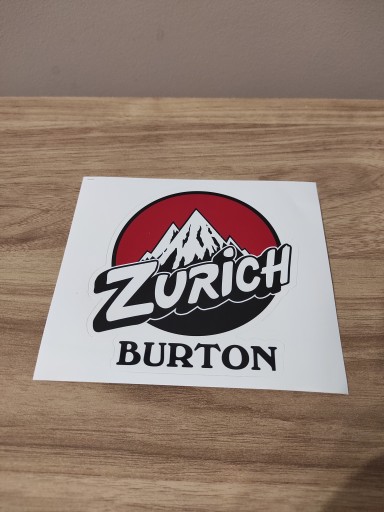Наклейка на сноубордическую машину Burton