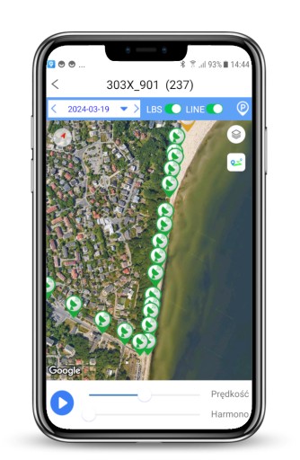 SOLID GPS LOCALIZER для собак, кошек и домашних животных draVires_GPS01 Pol.Application