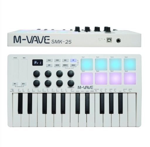 MIDI-КОНТРОЛЛЕР 25-КЛАВИАТУРНАЯ USB RGB-КЛАВИАТУРА