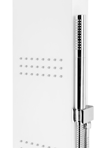ДУШЕВАЯ ПАНЕЛЬ CORSAN LED CASCADE, БЕЛЫЙ СМЕСИТЕЛЬ