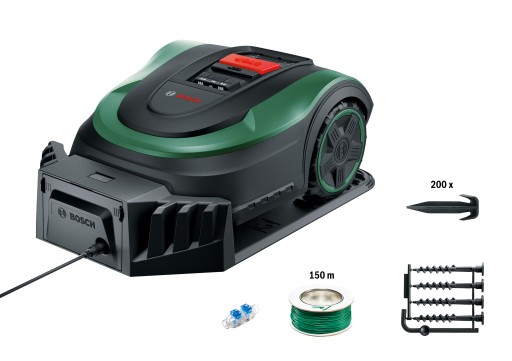 РОБОТ-КОСИЛКА BOSCH INDEGO S+ 500 + УСТАНОВКА + ГАРАЖ
