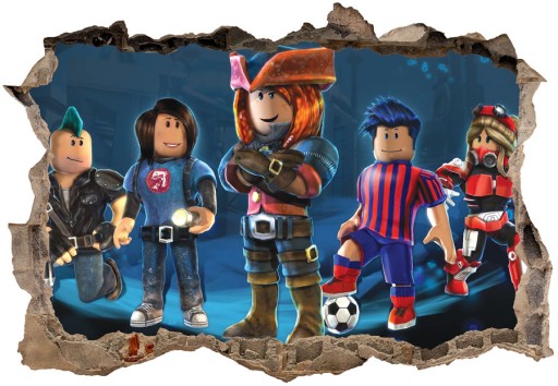 3D наклейки Roblox для детей 100х70