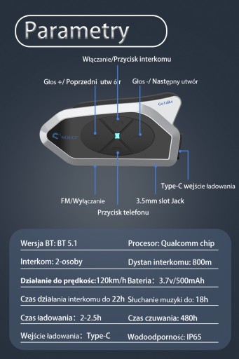 GoTalk4 МОТОЦИКЛ ИНТЕРКОМ FM-РАДИО 4 ВОДИТЕЛЯ