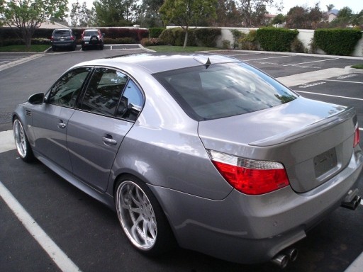 Спойлер BMW 5 E60 2004-2009 M tech M5, ABS, черный глянцевый