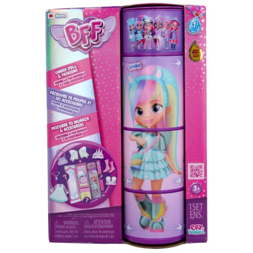 Модная кукла CRY BABIES BFF JENNA DOLL + 9 аксессуаров
