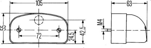 Hella 2KA 001 386-281 Подсветка номерного знака