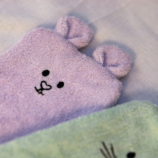 Babyono бамбуковая мочалка и рукавица для купания для детей и младенцев
