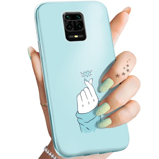 ETUI DO XIAOMI REDMI NOTE 9 PRO WZORY NIEBIESKIE BLUE BLAU OBUDOWA CASE