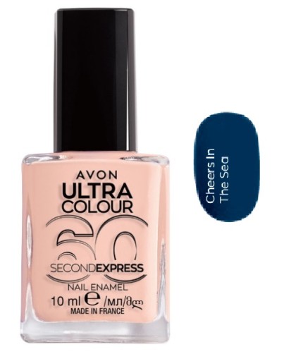 AVON ULTRA Color Second Express Быстросохнущий лак для ногтей 60 сек CHEERS THE SEA