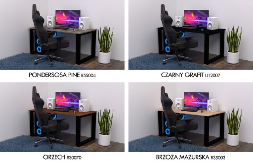 Biurko Gamingowe dla graczy stół loftowy