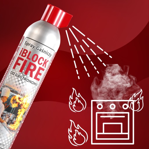 БИОПОЖАРОТУШАЮЩИЙ РАСПЫЛИТЕЛЬ iBlockFIRE ДЛЯ РЕСТОРАНОВ И КУХНЕЙ