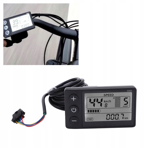 LCD-S866 ИНТЕЛЛЕКТУАЛЬНЫЙ ЖК-СЧЕТЧИК / РАЗЪЕМ E-BIKE