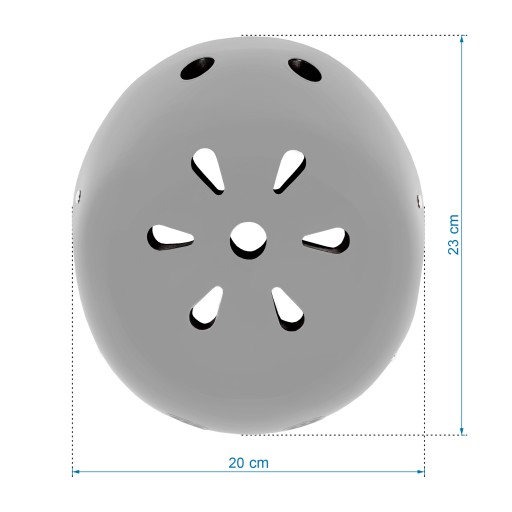 KASK NA ROWER DLA DZIECKA CHŁOPCA KIDWELL DZIECIECY SZARY 48 52 cm S