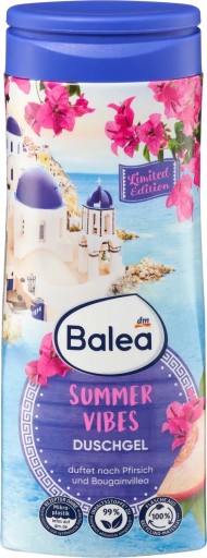 ГЕЛЬ ДЛЯ ДУША BALEA SUMMER VIBES ПЕРСИК И БУГАННИЛЬ 300мл