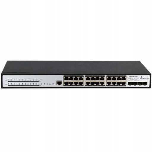 КОММУТАЦИОННАЯ СТОЙКА 19 ДЮЙМОВ, 24 разъема RJ45, 4 разъема SFP+ L3, 1 Гбит/с, ГИГАБИТ