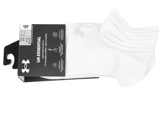 Under Armour Socks, удобные носки до щиколотки, 6 пар, размер XL.