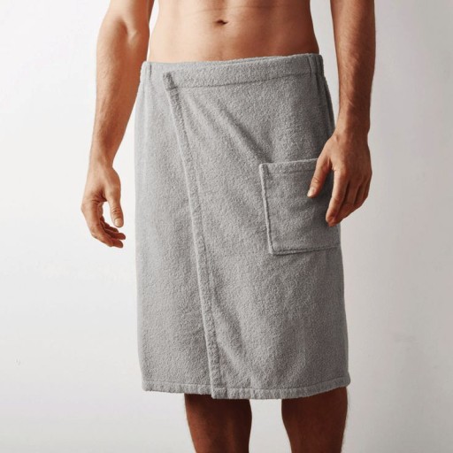 KILT RĘCZNIK KĄPIELOWY + TURBAN NA GŁOWĘ MĘSKI MEN DO SAUNY SPA BASEN
