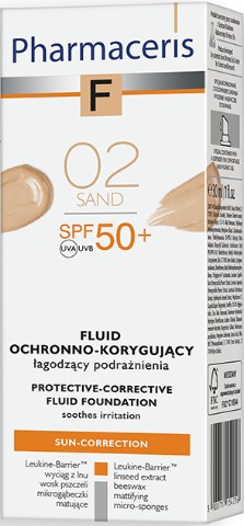 PHARMACERIS F Корректирующий флюид 02 SAND SPF50 30мл