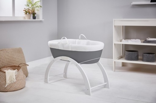 Подставка Shnuggle 2в1 для корзины Curve White Моисей