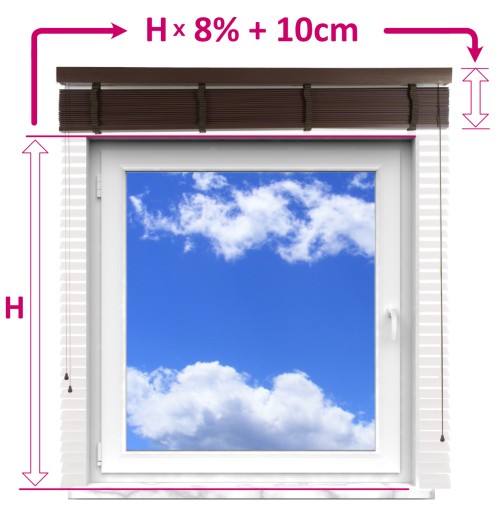 Żaluzje Drewniane na wymiar CLICKY Flip 50mm 90x150cm