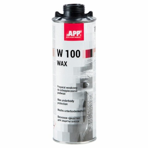 4 x APP W100 WAX preparat woskowy do zabezpieczania podwozia 1L + Pistolet