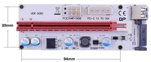 КОРПУС НА 19 20 КАРТ RISERA 008S 009S ETH 2xPOWER