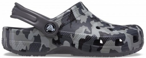Детские легкие шлепанцы Crocs Classic Camo Kids Clogs 207594 Сабо 28-29