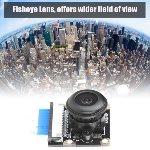 Moduł kamery 5MP z fisheye i oświetleniem dla Raspberry Pi