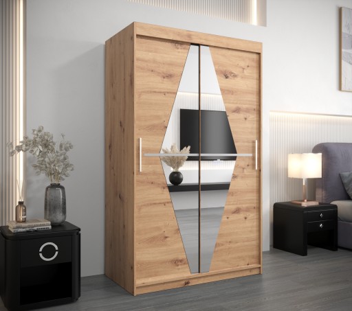 Szafa przesuwna do salonu nowoczesna B 120 cm